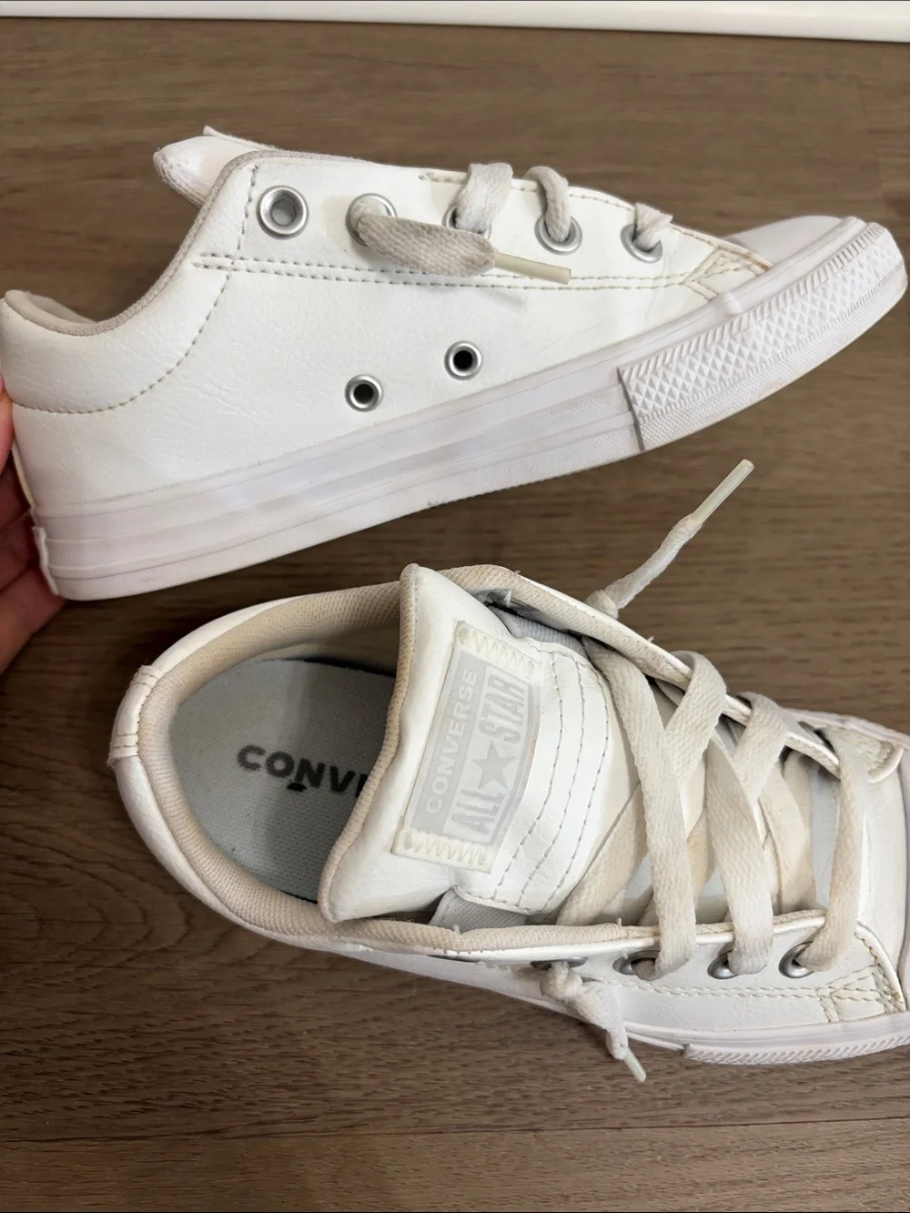 Converse Kids White Low Top Sneakers